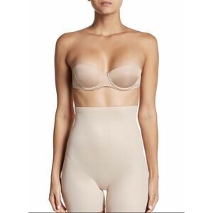 TC FINE SHAPEWEAR Women's Nude High Waist Boy Shorts Shapewear Sz S 140338